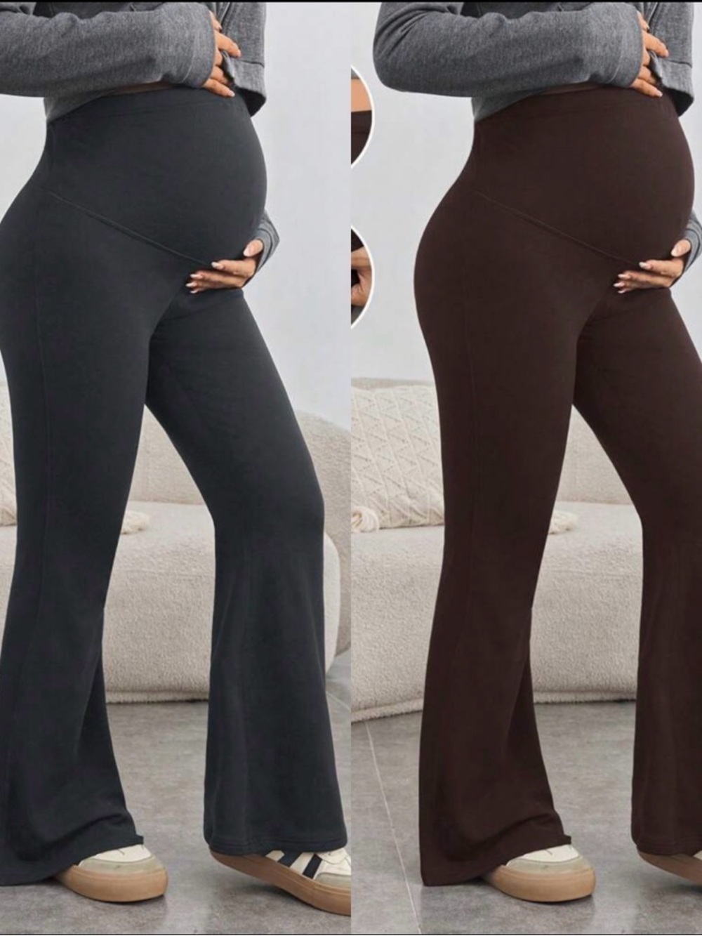 Maternity Flared Ponte-Leg Pant